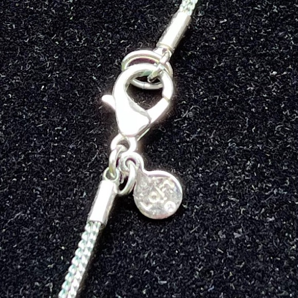 Loft silver cranberry and blue long necklace - Picture 4 of 11